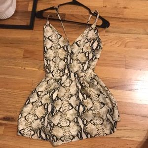 Never worn snake skin romper